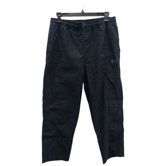 Under Armour Loose Fit Cropped Joggers Youth Extra Large Black - Picture 2 of 4
